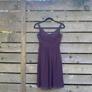 David’s Bridal Purple Dress, size 0